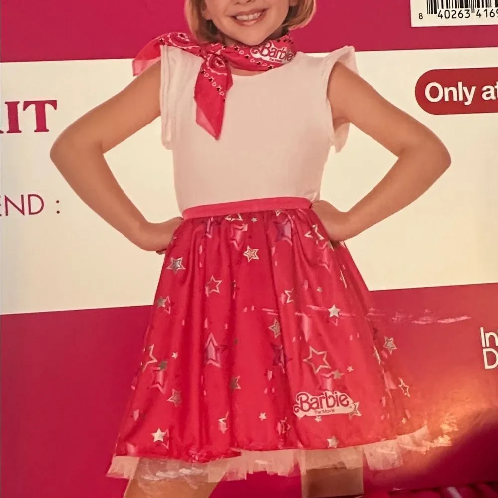 Barbie Western Tutu Kit Pink L/XL Costume